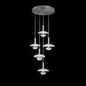 Qulik Modern Chandelier Decorative Hanging 5 Head Shape LED Ceiling Light (QL-JX0646)