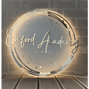 Acrylic mirror gold Sign, Salon business sign, customized sign, Wall sign 3d logo