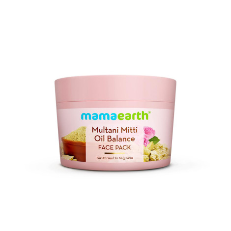 Mama Earth Multani Mitti Oil Balance Face Pack 200g (India)
