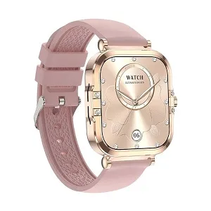 Blisbond Pearl Gold AMOLED Bluetooth Calling Smart Watch