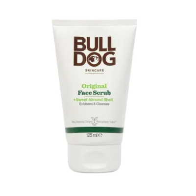 Bulldog Original Sweet Almond Shell Exfoliates & Cleanses Face Scrub 125ml (UK)