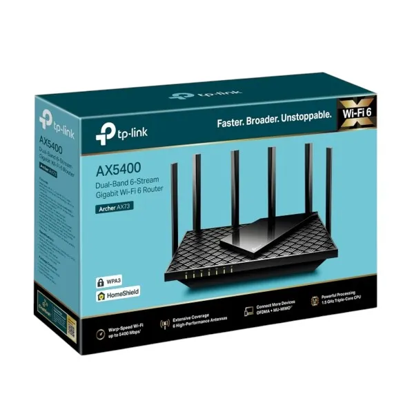 TP-Link Archer AX73 Wireless & Ethernet Dual-Band AX5400 Gigabit Router