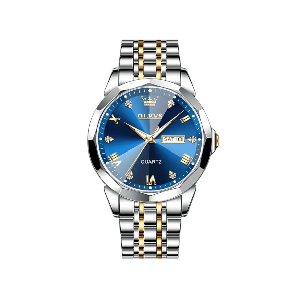 OLEVS 9931G New Exclusive Design Quartz Watch for Men blue