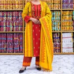 Puja Special Premium Cotton Three-Piece Collection