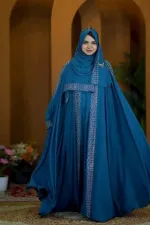 Sehzadi Abaya Full Set with Inner, Koti, Hijab and Stone Work
