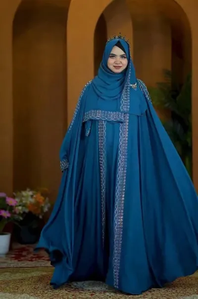 Sehzadi Abaya Full Set with Inner, Koti, Hijab and Stone Work