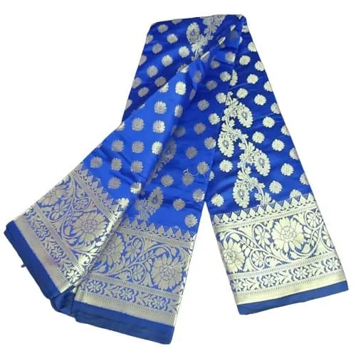 Full Body Zari Work Katan Silk Saree in 6 Colours