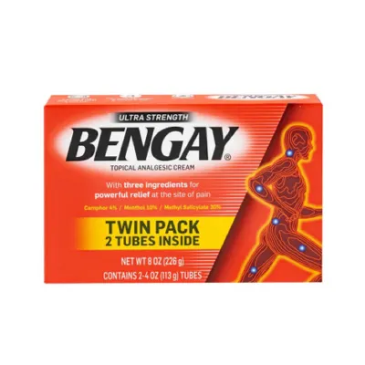 BENGAY Topical Pain Analgesic Cream Twin pack 2 Tubes Inside 226g (USA)