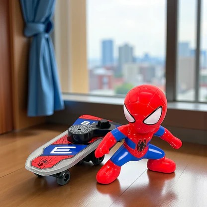 Spiderman Stunt toys for kids. Sliding Plate