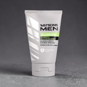 Watsons Men Oil Control Charcoal Cleansing Scrub 100g (Thailand)