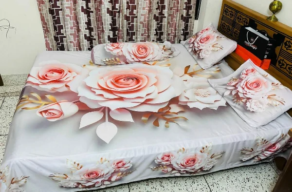 New 3D Design Bed Sheet