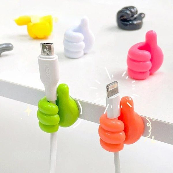 Wall Mounted Silicone Thumb Holder Hooks (Pack of 10)