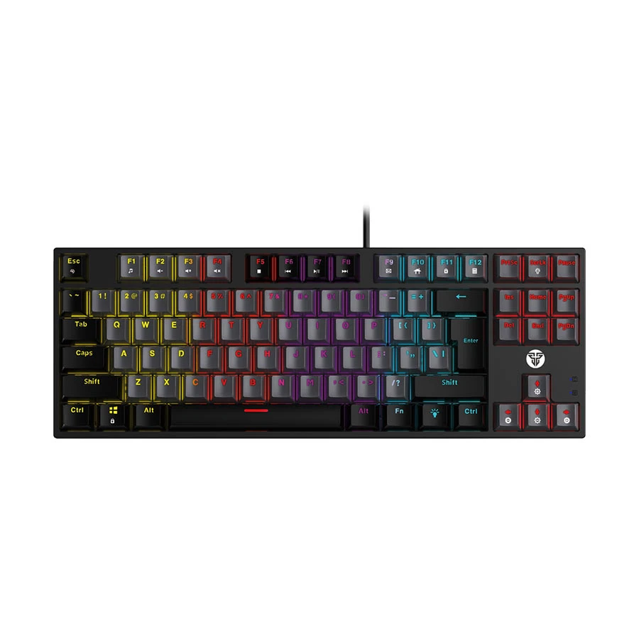 Fantech Atom87 MK876v2 Wired Red Switch Mechanical Keyboard Grey Sumi