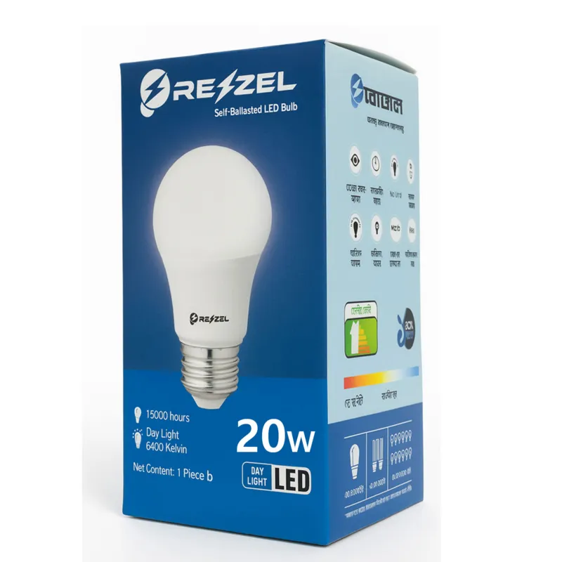 Rezzel LED Bulb 3-Piece Combo Pack (20w, 15w, 7w)