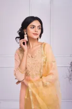 Semi-Stitched Weightless Georgette Three Piece, Up to 54, 6 Colours