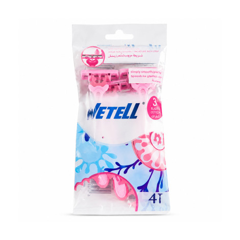 Wetell Simply Shaving Razor Two Blade 4 Pcs (China)