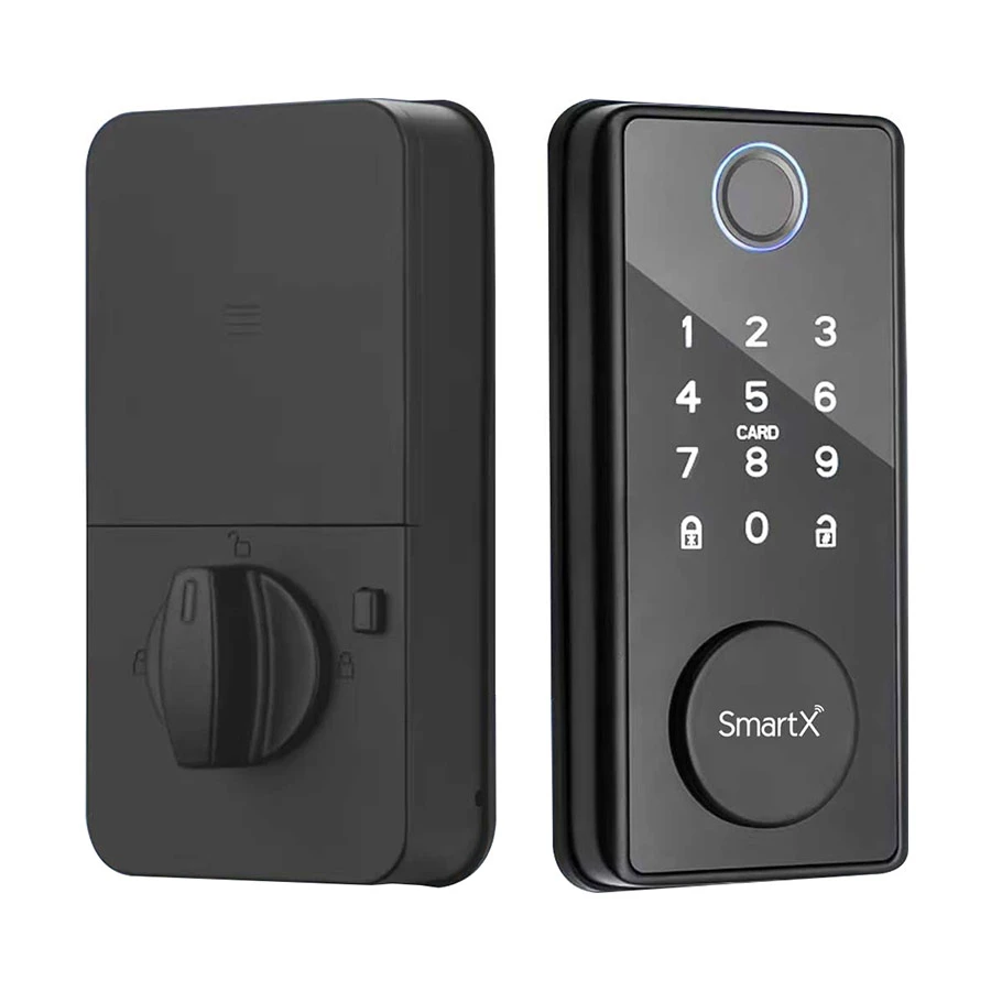 SmartX SX-DBL05 Bluetooth Fingerprint Smart Deadbolt Door Lock, Black