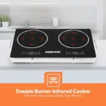 Geepas GIC6131S Double Infrared Cooker – 3600W