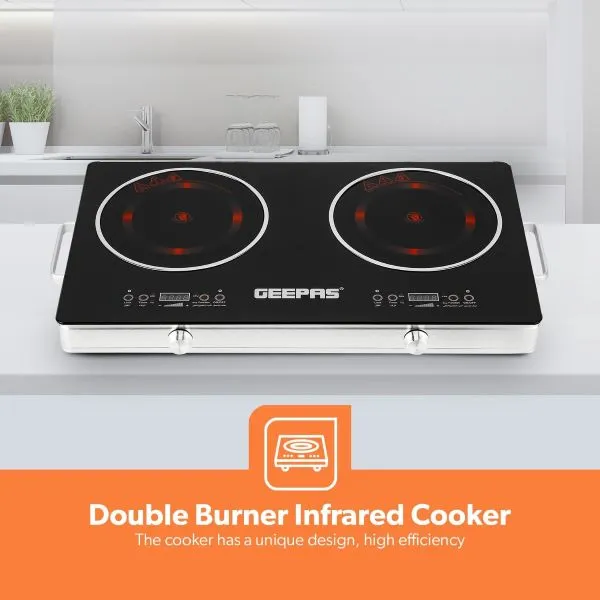 Geepas GIC6131S Double Infrared Cooker – 3600W