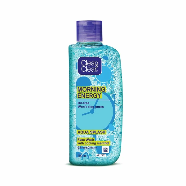 Clean & Clear Morning Energy Aqua Splash Face Wash with Cooling Menthol (100ml)