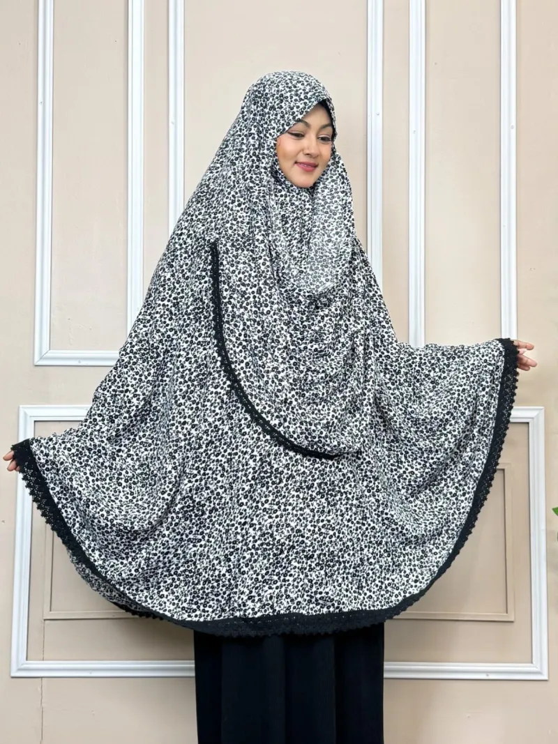 Viscose Cotton Long Hijab with Niqab, Back 50 Inch, 6 Colours