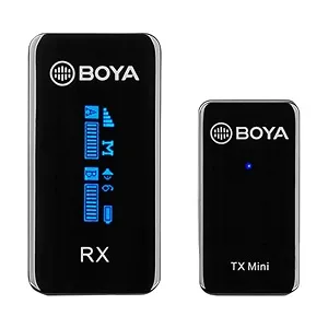 Boya BY-XM6-S1 Mini Ultra Compact 2.4GHz Dual-Channel Wireless Microphone System