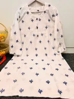 Women's VIP Cotton Embroidered Co-Ord Set with Topeta Silk Salwar