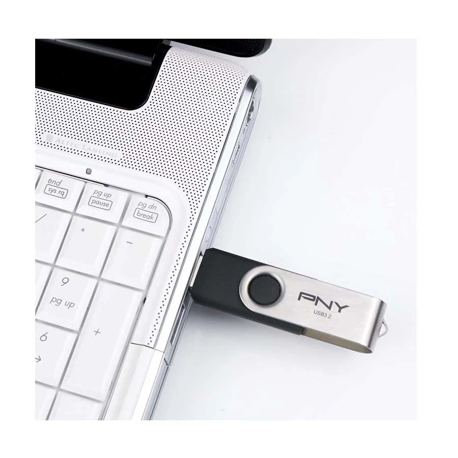 PNY Turbo Attache R 256GB USB 3.2 Silver & Black Pen Drive