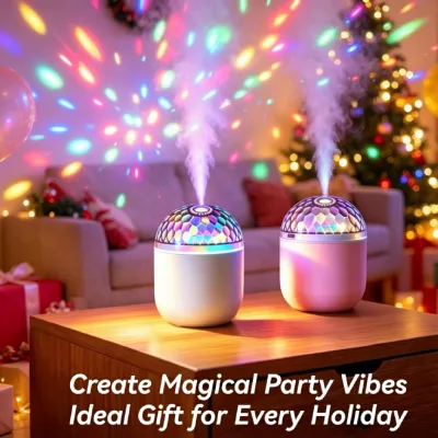 Crystal Projection Mini Lamp Humidifier