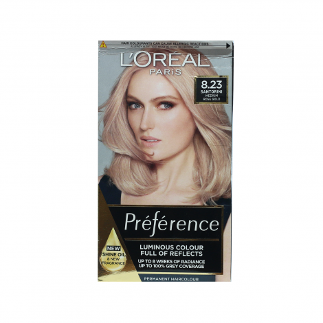 Loreal Hair Color Preference - 8.23 Santorini Medium Rose Gold (Belgium)