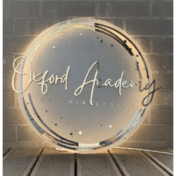 Acrylic mirror gold Sign, Salon business sign, customized sign, Wall sign 3d logo
