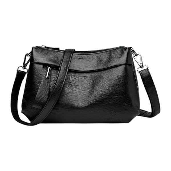 Crossbody bag atipasial leather (black)