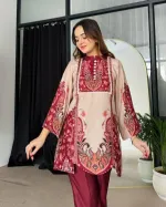 Women's Cotton Silk Dress Set, Sizes 38 to 46, 3 Colours