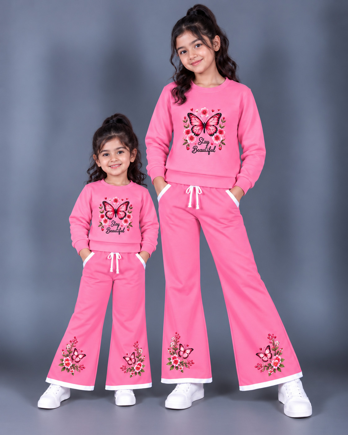 Kids' Terry Cotton Sweatshirt and Pant Set, 250 GSM, 2 to 12 Years