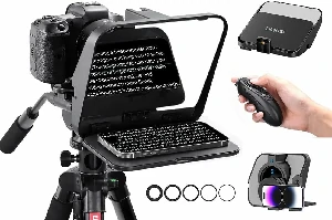 ULANZI RT02 Universal Teleprompter for Camera, Tablet, Smartphone with Remote Control