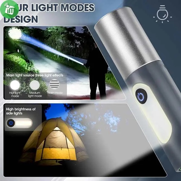 Digital Thunder XST-836 USB Rechargeable FlashLight