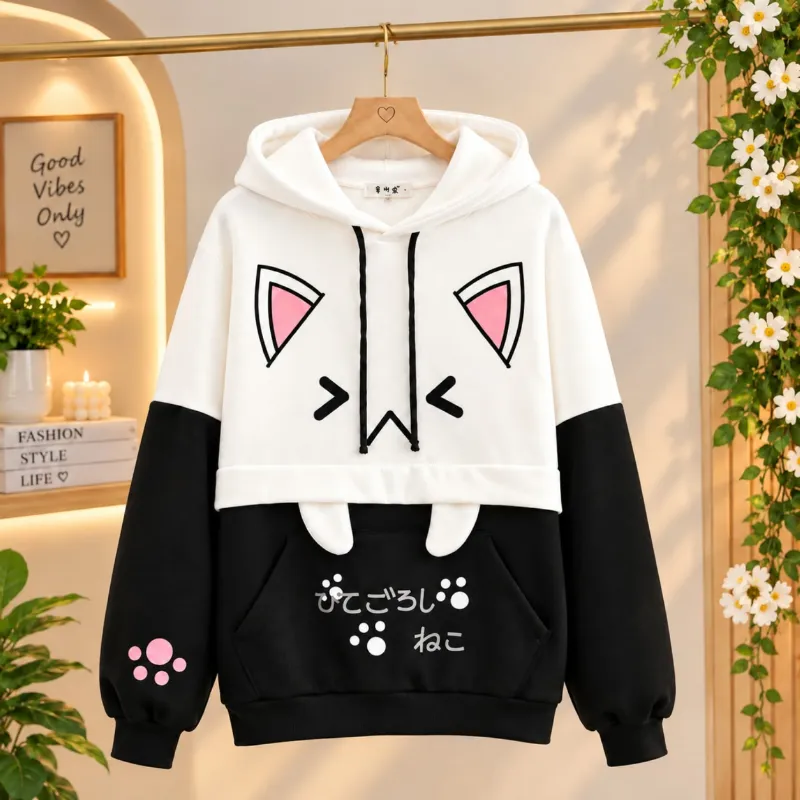 Women's Brushed Fleece Cotton Hoodie, 300 GSM, Sizes M to XL