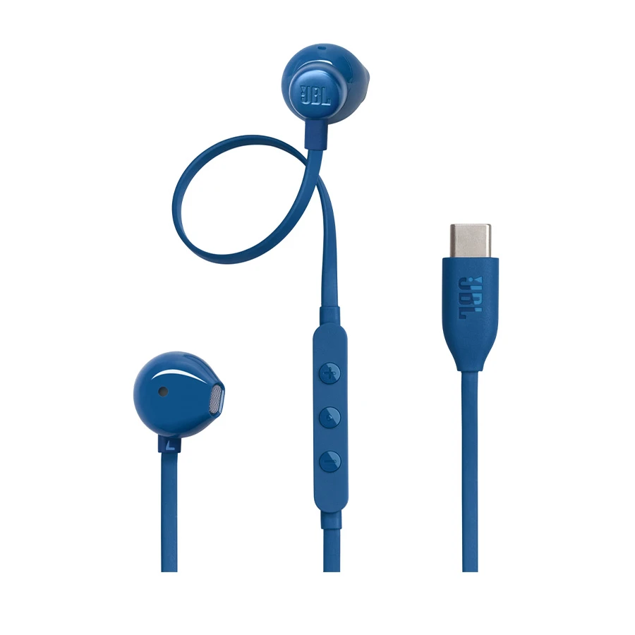 JBL Tune 305C USB Type-C Wired In-Ear Blue Earphone