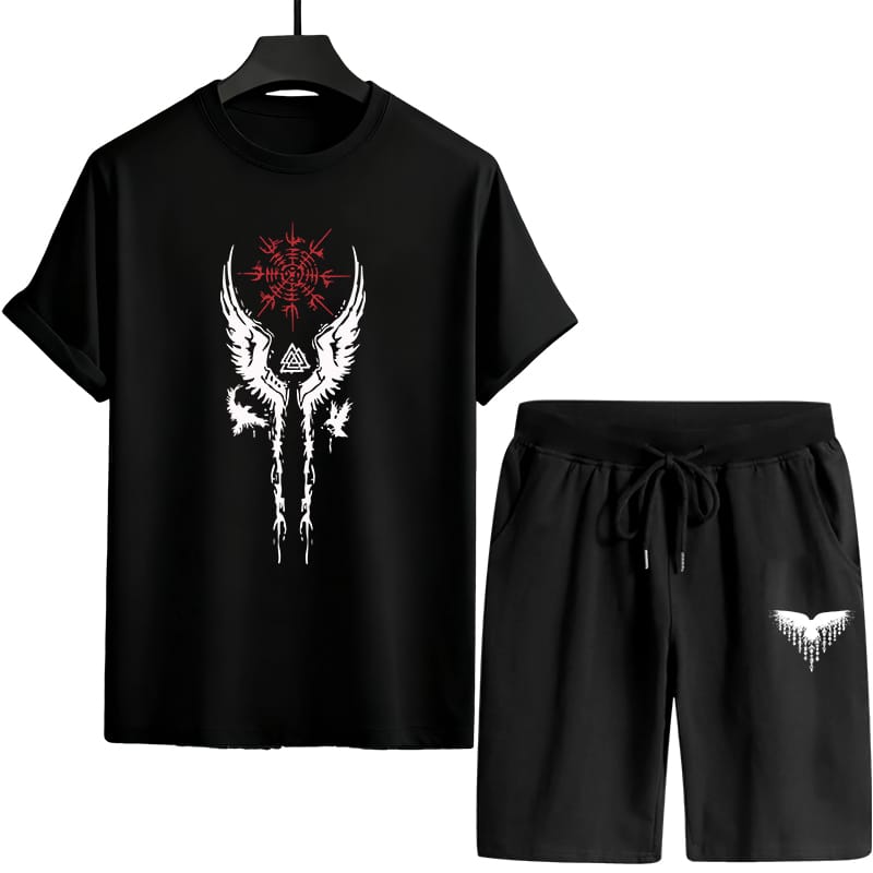 Men's Mesh T-Shirt and Short Pant Combo, 160 GSM, Chest 38 to 42