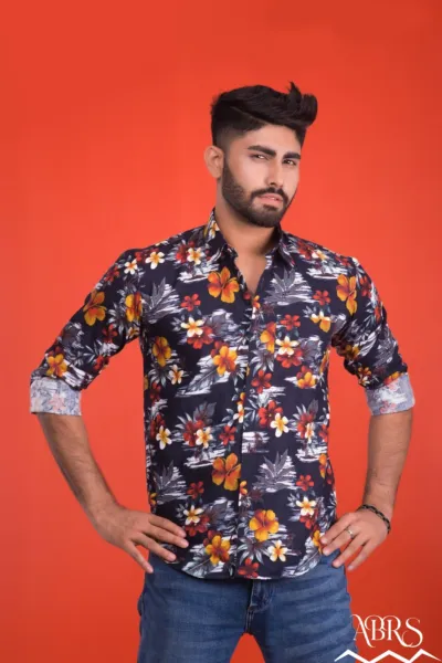 Men's Cotton Formal Shirt, Slim Fit, Sizes M to XL