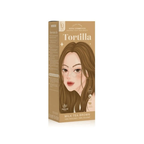 Kota Hair Color Cream Tortilla - Milk Tea Brown (Thailand)