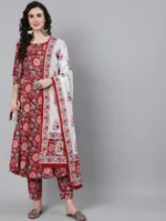 Women's Readymade AC Cotton Printed Three Piece, Body up to 44