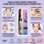 Everly Beauties Pure Matte Full Coverage Concealer & Corrector - Creamy Natural (China)