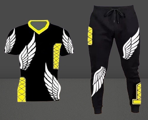 Men's Mesh T-Shirt and Full Pant Set in 6 Colours, Sizes M to XL