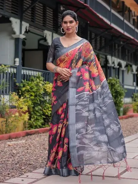 Chanduri Silk Tassel Saree for Everyday and Occasion Wear
