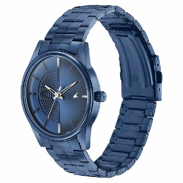 Fastrack 3305QM02 Stunnerse Quartz Analog Blue Dial With Blue Metal Strap Watch