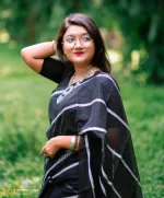 Tangail Half Silk Saree with Running Blouse, 12.5 Haath