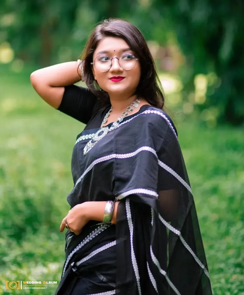 Tangail Half Silk Saree with Running Blouse, 12.5 Haath