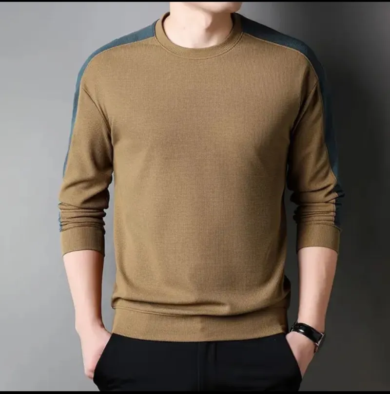 Men's Cotton Long Sleeve T-Shirt, 200 GSM, Sizes M to XL