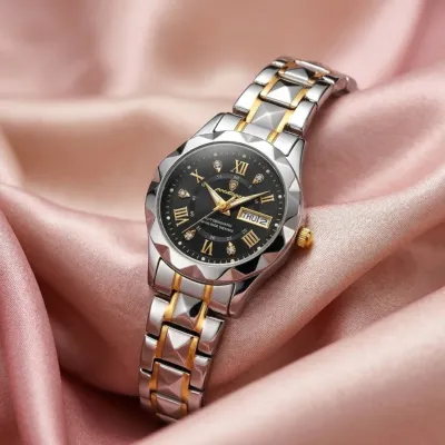 Poedagar Luxury Ladies Watch (Water Resistant)